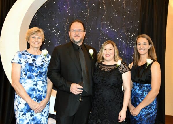 A group of smartly dressed people at the annual United Services fundraising gala