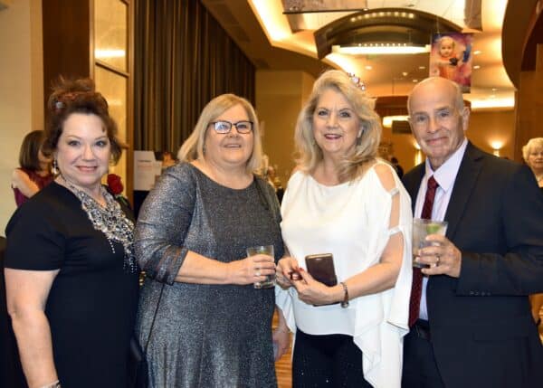 A group of smartly dressed people at the annual United Services fundraising gala